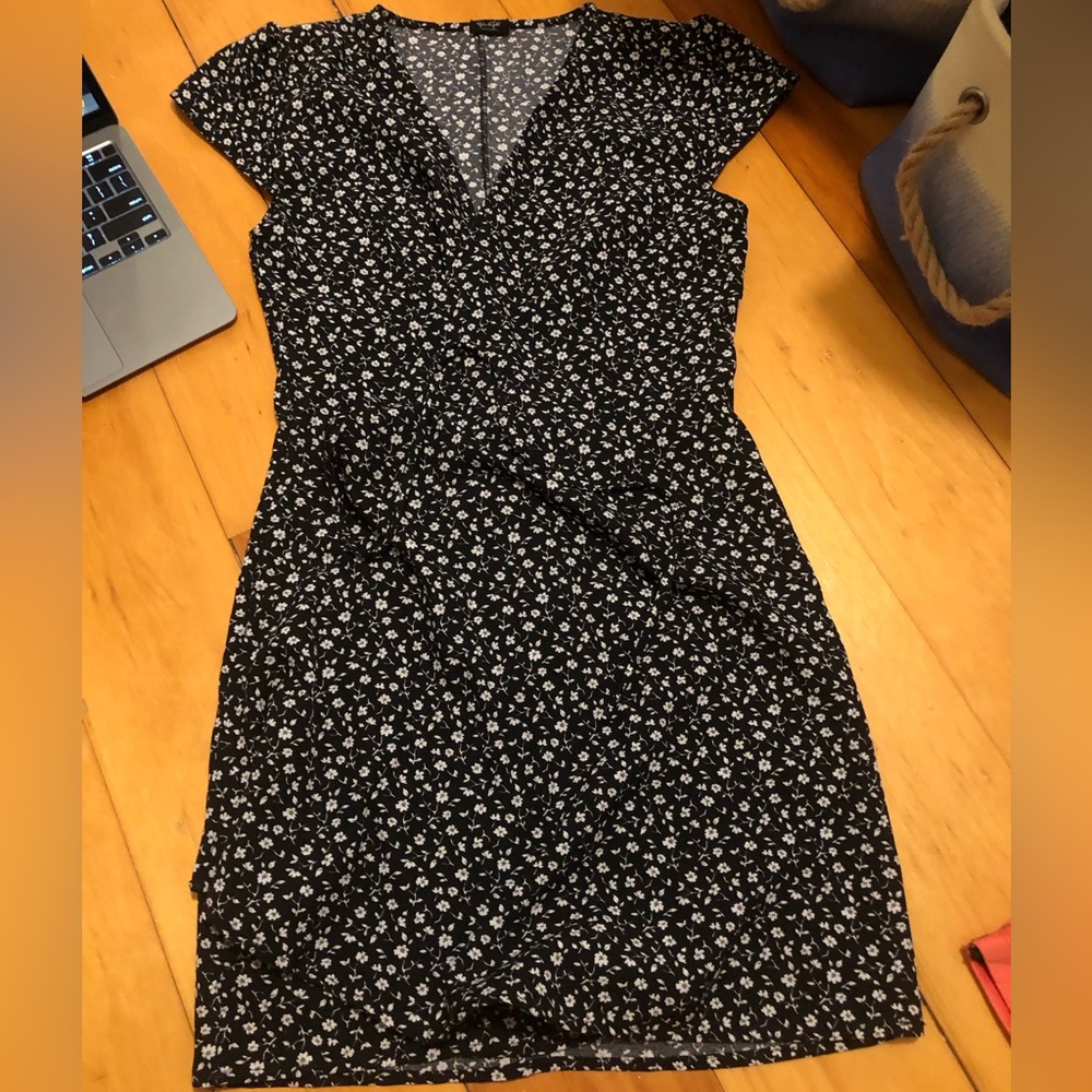 Black tie around dress